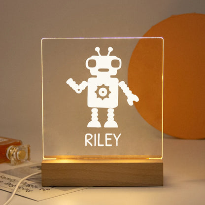 Drop Shipping Personalized Nightlight USB LED Customized Name 3D Lamp  Decoration Bedroom Toys Birthday For Baby Children Gift