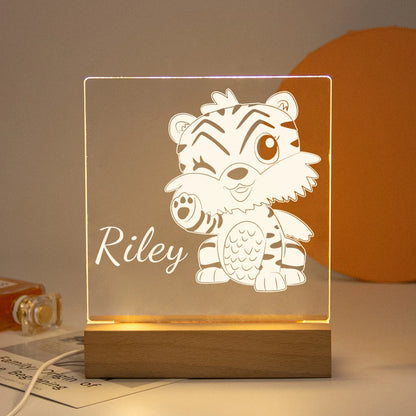 Drop Shipping Personalized Nightlight USB LED Customized Name 3D Lamp  Decoration Bedroom Toys Birthday For Baby Children Gift
