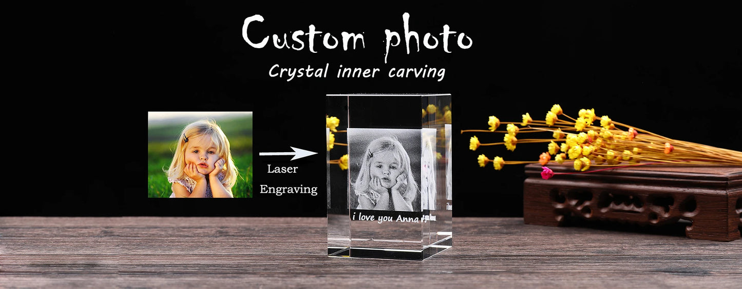 Crystal Eye Model Cube 3D Laser Engraved Anatomical Figurines Home Decoration Paperweight Medical Science Souvenir Gifts